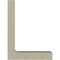 Ekena Millwork Premium Barn Door Flat Track Stop, White Bronze GB6001SWZ - alternate 5